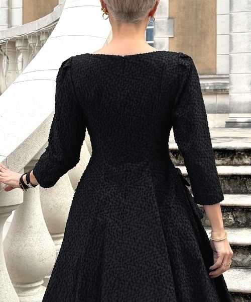 JENNE（ジェンヌ）の「ジャカードポケットワンピース（ワンピース・レディース・クリーム/ブラック・LARGE/MEDIUM/SMALL）」の21枚目の写真