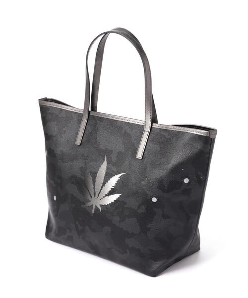 GENTIL BANDIT(ジャンティバンティ)の「GENTIL BANDIT x lucien pellat-finet /14th Anniv. Ltd トートバッグMM(marijuana)(トートバッグ・メンズ・ブラック・F)」の8枚目の写真