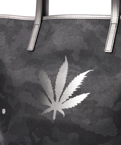 GENTIL BANDIT(ジャンティバンティ)の「GENTIL BANDIT x lucien pellat-finet /14th Anniv. Ltd トートバッグMM(marijuana)(トートバッグ・メンズ・ブラック・F)」の11枚目の写真