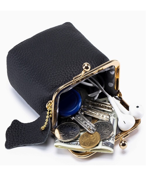 MILLION CARATS(ミリオンカラッツ)の「“レザー×コンパクト”《LibCurate》上質を日常に添える。心地よさと遊び心でバッグの中を整える、等身大の“潤う暮らし”ミニポーチ小さな毎日に品を足す、リアルに使える本革の相棒。自分らしい整理整頓で、毎日がちょっと軽やかに。(ポーチ・レディース・ベージュ/ブラック・FREE)」の1枚目の写真