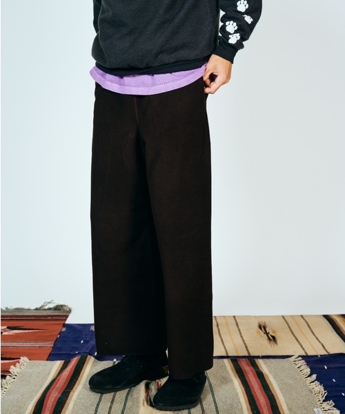 SUNNY  SPORTS（サニースポーツ）の「SUNNY SPORTS サニースポーツ / FLEECE 2P WIDE PANT（その他パンツ・メンズ・ブラック/ダークブラウン・MEDIUM/LARGE）」の3枚目の写真