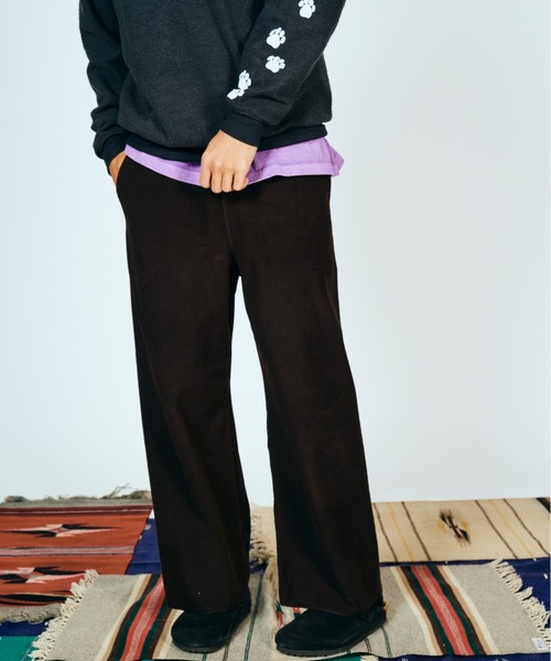 SUNNY  SPORTS（サニースポーツ）の「SUNNY SPORTS サニースポーツ / FLEECE 2P WIDE PANT（その他パンツ・メンズ・ブラック/ダークブラウン・MEDIUM/LARGE）」の5枚目の写真