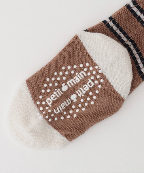 petit main（プティマイン）の「パン刺しゅうソックス2P（ソックス/靴下・キッズ・サックスブルー/ホワイト系/モカ・11-13cm/L(18-20cm)/M(16-18cm)/S(13-15cm)）」の4枚目の写真