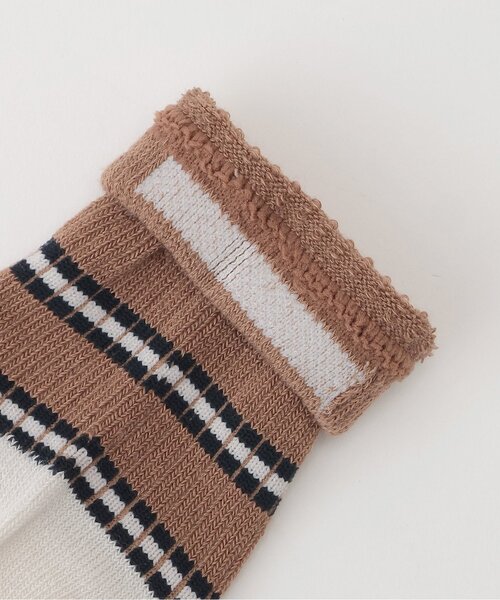 petit main（プティマイン）の「パン刺しゅうソックス2P（ソックス/靴下・キッズ・サックスブルー/ホワイト系/モカ・11-13cm/L(18-20cm)/M(16-18cm)/S(13-15cm)）」の5枚目の写真