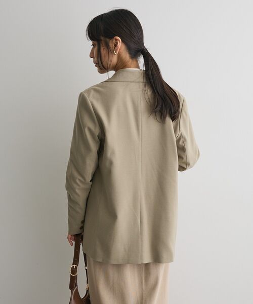 CRAFT STANDARD BOUTIQUE（クラフトスタンダードブティック）の「ウールライクオーバーサイズジャケット◆（テーラードジャケット・レディース・ブラック/ライトカーキ/ブラウン・FREE）」の11枚目の写真