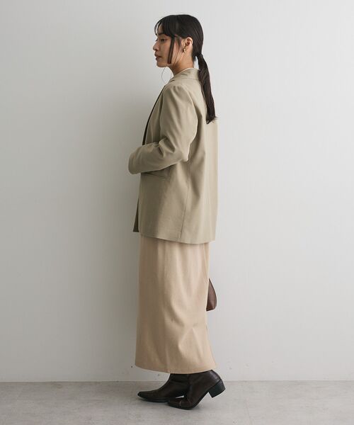 CRAFT STANDARD BOUTIQUE（クラフトスタンダードブティック）の「ウールライクオーバーサイズジャケット◆（テーラードジャケット・レディース・ブラック/ライトカーキ/ブラウン・FREE）」の16枚目の写真