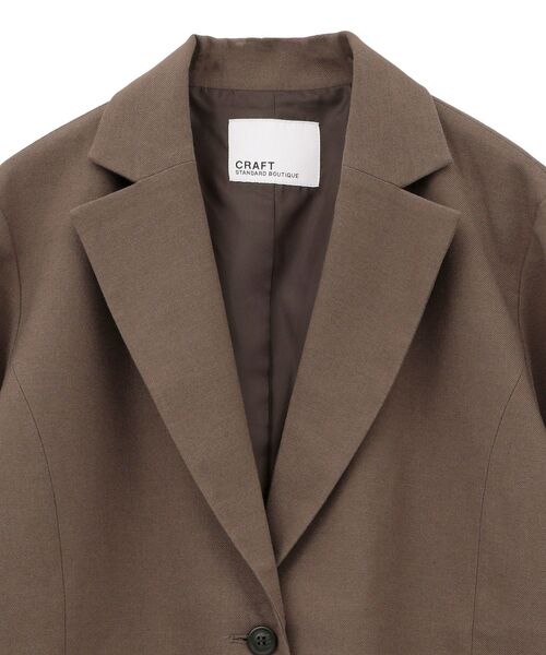 ベージュ ウール オーバーサイズジャケット セール】ウールライクオーバーサイズジャケット◇（テーラード