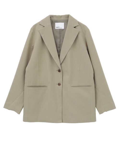 ベージュ ウール オーバーサイズジャケット セール】ウールライクオーバーサイズジャケット◇（テーラード