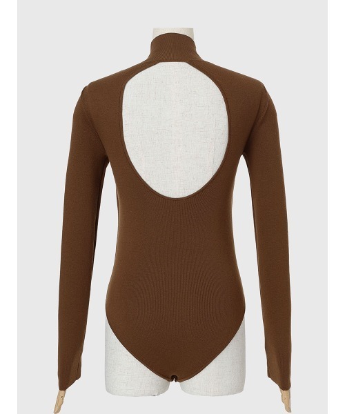 anuans（アニュアンス）の「バックオープンニットボディスーツ（ニット/セーター・レディース・ブラウン/グレー・FREE）」の22枚目の写真