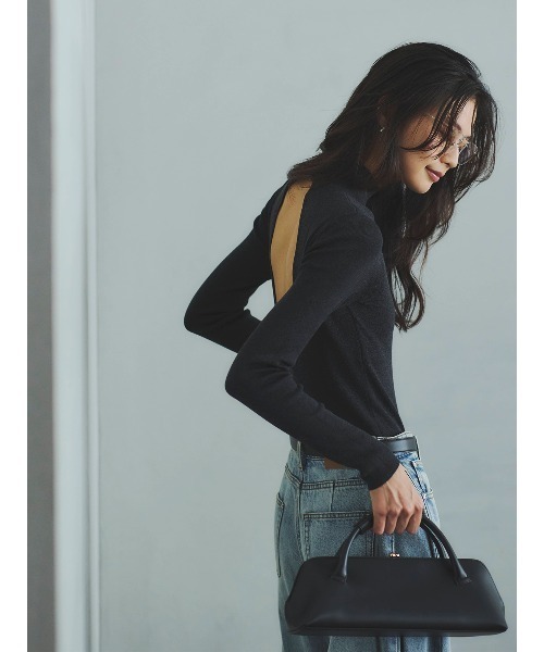 セール】バックオープンニットボディスーツ（ニット/セーター