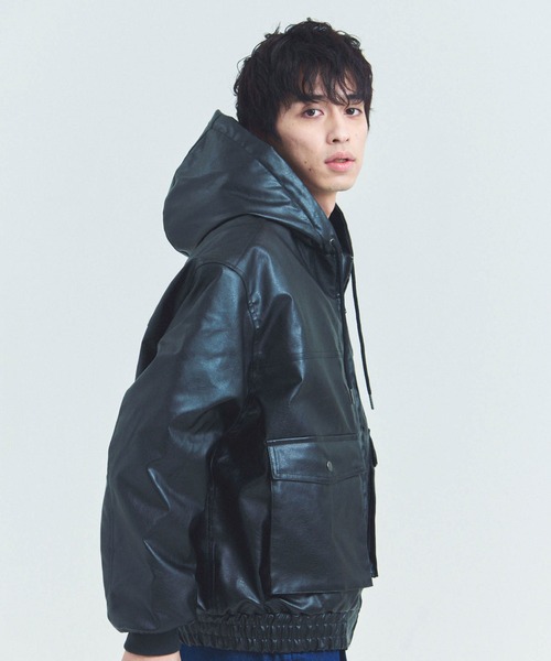 セール】JE-ビンテージPU A-2タイプ パーカー（その他アウター