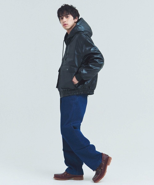 JACKROSE（ジャックローズ）の「JE-ビンテージPU　A-2タイプ パーカー（その他アウター・メンズ・ブラック/ブラウン・M/L）」の22枚目の写真