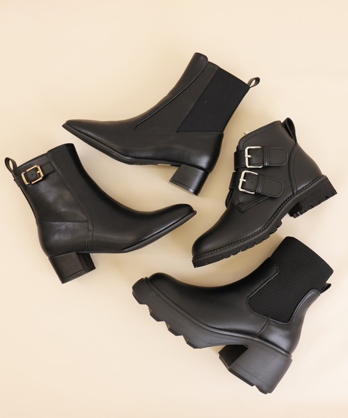 セール】ダブルベルトショートブーツ（ブーツ）｜artemis by DIANA