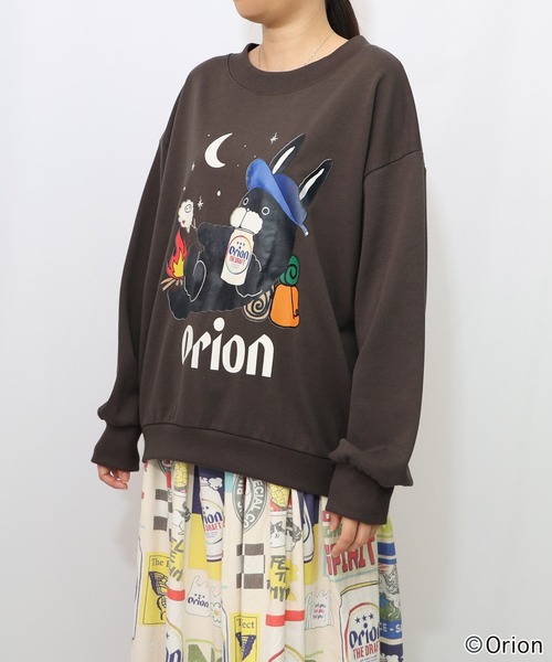 ScoLar（スカラー）の「153708：orion×ScoLar　星降る森のオリオンビールタイム柄PO（Tシャツ/カットソー・レディース・チャコールグレー/杢グレー・M/L）」の22枚目の写真