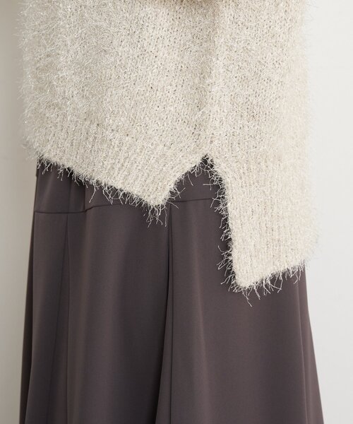 Jena espace merveilleux（ジェナ　エスパスメルヴェイユ）の「【キラッとふんわり】フィルムヤーンニット（ニット/セーター・レディース・ライトグレー/ネイビー/アイボリー・FREE）」の17枚目の写真