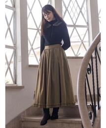 【社交ダンス用衣装 美品】PRIMABOTIQUE イエロー フリル付きスカート スカート（イエロー系）を使った「フリルスカート」の人気ファッション