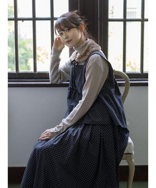 Samansa Mos2(サマンサ モスモス)の「【ゆべし×Samansa Mos2】裾フリルギャザースカート(スカート・レディース・ブラック/グレー/ベージュ/キャメル・F)」の7枚目の写真