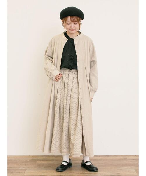 セール】【ゆべし×Samansa Mos2】裾フリルギャザースカート（スカート