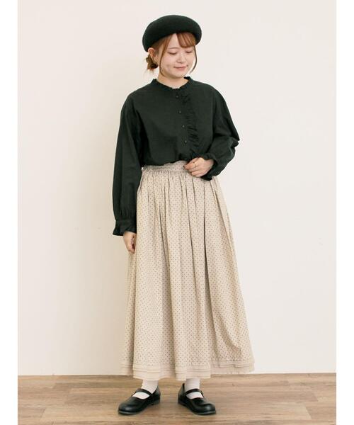 ゆべし×Samansa Mos2】裾フリルギャザースカート（スカート）｜Samansa