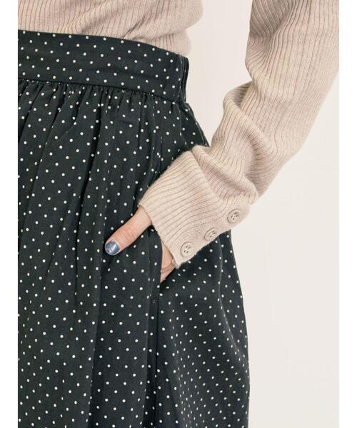 Samansa Mos2(サマンサ モスモス)の「【ゆべし×Samansa Mos2】裾フリルギャザースカート(スカート・レディース・ブラック/グレー/ベージュ/キャメル・F)」の17枚目の写真