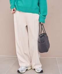 coen | 【REVERSE WARM・Youtube紹介アイテム】あったかスウェット ワイドカーブパンツ(スラックス)