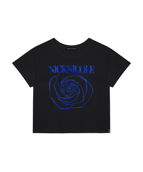 NICK&NICOLE(ニックアンドニコール)の「ROSE SIGNATURE CROP TOP_BLACK BLUE(Tシャツ/カットソー・レディース・その他・FREE)」の4枚目の写真
