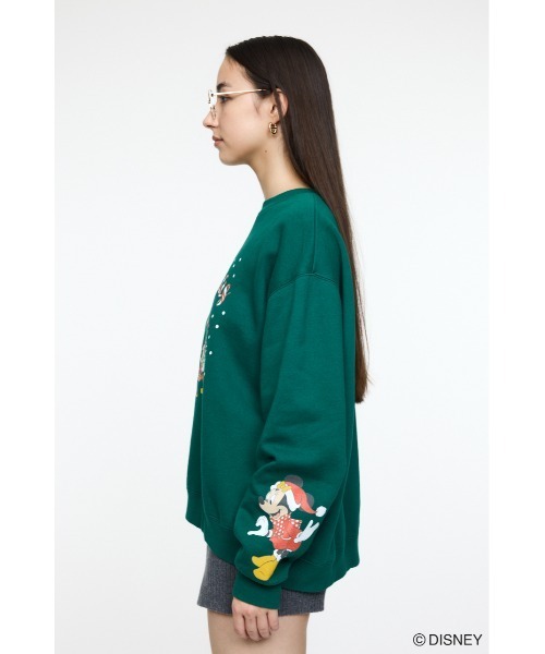 Disney SERIES CREATED by MUS(ディズニーシリーズクリエイテッドバイエムユーエス)の「MD X’MAS プルオーバー / MICKEY(スウェット・レディース・オフホワイト/グリーン/レッド・FREE)」の9枚目の写真