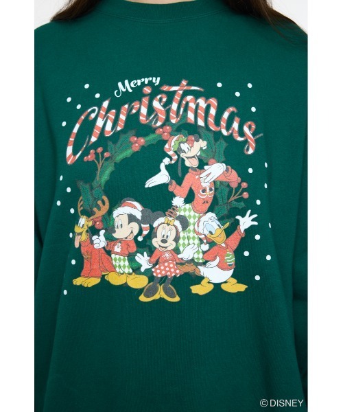 Disney SERIES CREATED by MUS(ディズニーシリーズクリエイテッドバイエムユーエス)の「MD X’MAS プルオーバー / MICKEY(スウェット・レディース・オフホワイト/グリーン/レッド・FREE)」の10枚目の写真