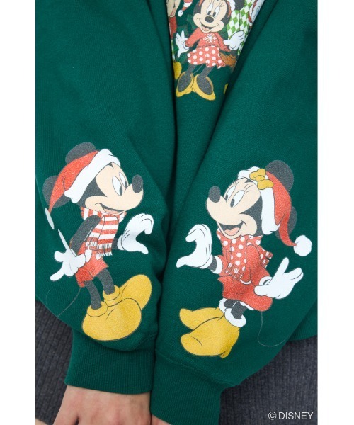 Disney SERIES CREATED by MUS(ディズニーシリーズクリエイテッドバイエムユーエス)の「MD X’MAS プルオーバー / MICKEY(スウェット・レディース・オフホワイト/グリーン/レッド・FREE)」の13枚目の写真