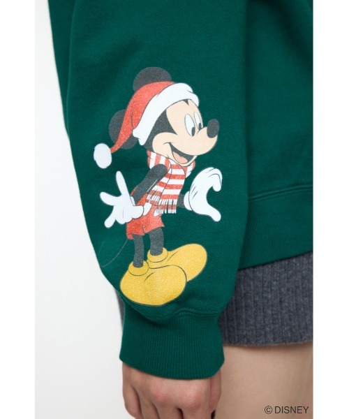 Disney SERIES CREATED by MUS(ディズニーシリーズクリエイテッドバイエムユーエス)の「MD X’MAS プルオーバー / MICKEY(スウェット・レディース・オフホワイト/グリーン/レッド・FREE)」の14枚目の写真