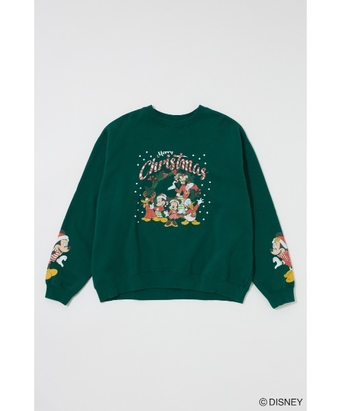 Disney SERIES CREATED by MUS(ディズニーシリーズクリエイテッドバイエムユーエス)の「MD X’MAS プルオーバー / MICKEY(スウェット・レディース・オフホワイト/グリーン/レッド・FREE)」の16枚目の写真