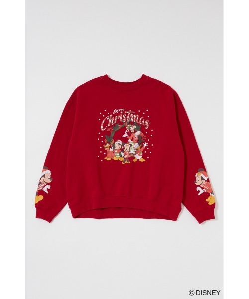 Disney SERIES CREATED by MUS(ディズニーシリーズクリエイテッドバイエムユーエス)の「MD X’MAS プルオーバー / MICKEY(スウェット・レディース・オフホワイト/グリーン/レッド・FREE)」の18枚目の写真