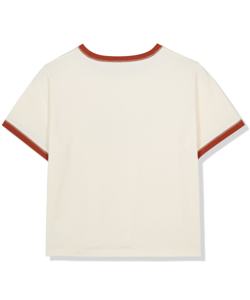 GUBIN（グビン）の「[シーズンオフ] (w)9229 オーバープリンティングリンガーTシャツ（Tシャツ/カットソー・レディース・その他・FREE/MEDIUM/LARGE）」の2枚目の写真
