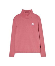 テンセルタートルネックTシャツ[グレイッシュピンク]