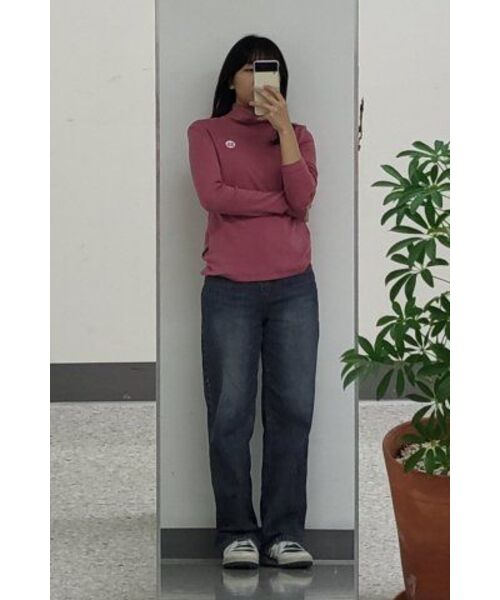 THE GREEN LAB（ザグリーンラボ）の「テンセルタートルネックTシャツ[グレイッシュピンク]（Tシャツ/カットソー・レディース・その他・FREE）」の14枚目の写真