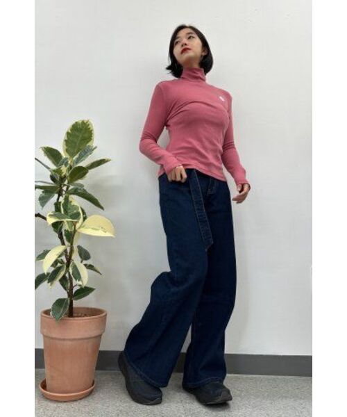 THE GREEN LAB（ザグリーンラボ）の「テンセルタートルネックTシャツ[グレイッシュピンク]（Tシャツ/カットソー・レディース・その他・FREE）」の16枚目の写真