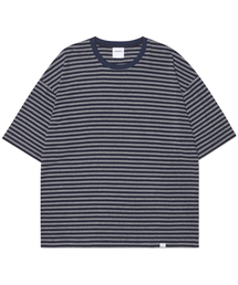 NOMANUAL（NOMANUAL）の「NM BORDER T-SHIRT - DARK NAVY（Tシャツ/カットソー）」