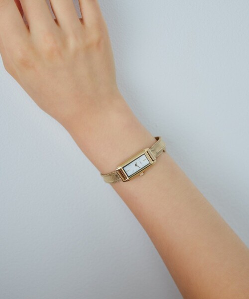 ete(エテ)の「レトロフェイス ダイヤモンド ウォッチ(アナログ腕時計・レディース・シルバー/イエローゴールド・FREE)」の14枚目の写真