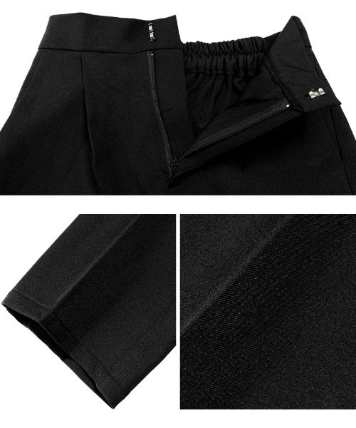 KOBE LETTUCE（コウベレタス）の「[ 撥水・防汚 ] シワになりにくいテーパードパンツ（スラックス・レディース・アイボリー/ブラック・M/S/PM/PS）」の14枚目の写真