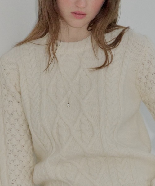 GIUNON（ジウノン）の「crystal drop long necklace / クリスタルドロップネックレス（ネックレス・レディース・シルバー・FREE）」の11枚目の写真