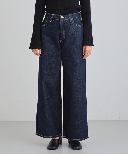 THE SHOP TK （ザ ショップ ティーケー ）の「【Lee】デニムワイドパンツ（デニムパンツ・レディース・サックスブルー/ネイビー・12/13）」の11枚目の写真