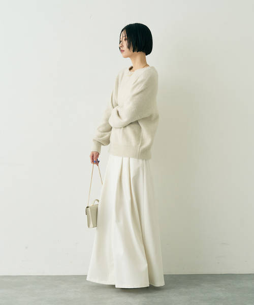 Rouge vif(ルージュヴィフ)の「ラクーン混ボトルネックニットプルオーバー(ニット/セーター・レディース・チャコールグレー/オフホワイト/ベージュ・フリー)」の17枚目の写真