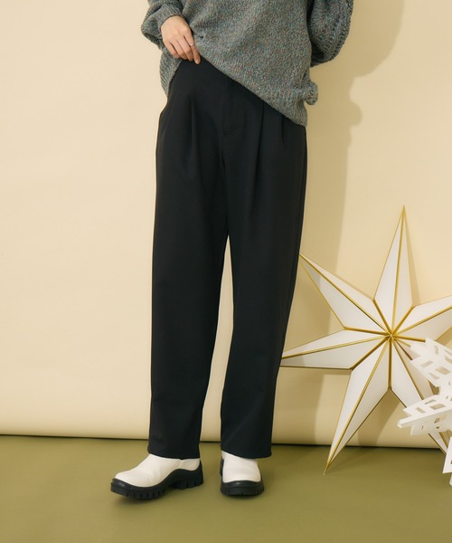 KATHARINE ROSS(キャサリンロス)の「【KATHARINE ROSS】前後異素材パンツ(その他パンツ・レディース・グレイッシュベージュ/ブラック・FREE)」の6枚目の写真