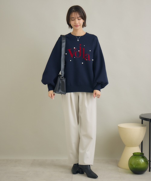 KATHARINE ROSS(キャサリンロス)の「【KATHARINE ROSS】前後異素材パンツ(その他パンツ・レディース・グレイッシュベージュ/ブラック・FREE)」の11枚目の写真