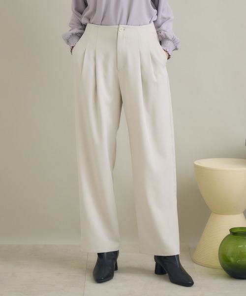 KATHARINE ROSS(キャサリンロス)の「【KATHARINE ROSS】前後異素材パンツ(その他パンツ・レディース・グレイッシュベージュ/ブラック・FREE)」の15枚目の写真