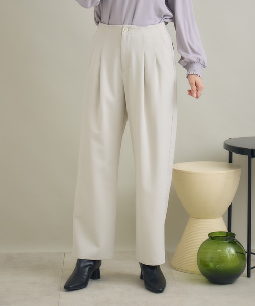 KATHARINE ROSS(キャサリンロス)の「【KATHARINE ROSS】前後異素材パンツ(その他パンツ・レディース・グレイッシュベージュ/ブラック・FREE)」の16枚目の写真