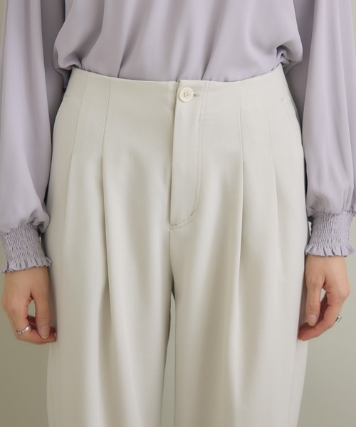 KATHARINE ROSS(キャサリンロス)の「【KATHARINE ROSS】前後異素材パンツ(その他パンツ・レディース・グレイッシュベージュ/ブラック・FREE)」の21枚目の写真