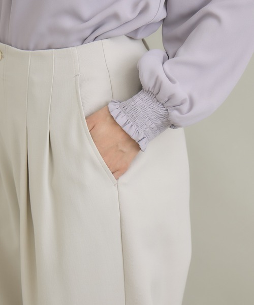 KATHARINE ROSS(キャサリンロス)の「【KATHARINE ROSS】前後異素材パンツ(その他パンツ・レディース・グレイッシュベージュ/ブラック・FREE)」の22枚目の写真