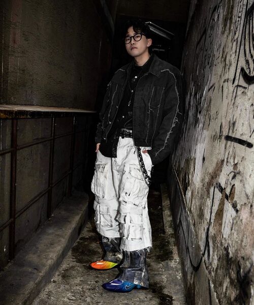 NOMANUAL（NOMANUAL）の「R.E TRUCKER JACKET - WASHED KHAKI（デニムジャケット・レディース・その他・LARGE/MEDIUM）」の6枚目の写真