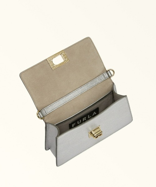 FURLA(フルラ)の「フルラ ゾエ ミニショルダーバッグ(クラッチバッグ・レディース・シルバー・ONE SIZE)」の5枚目の写真